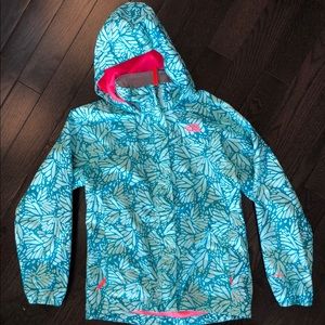 North Face Rain Jacket: Monarch Print
